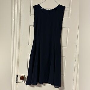 Elegant Navy Sleeveless Dress